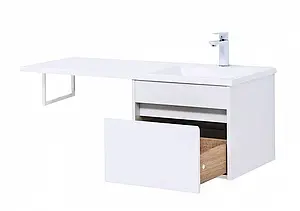 Тумба под умывальник подвесная Aquanet Токио 48 белый 00236915, 5