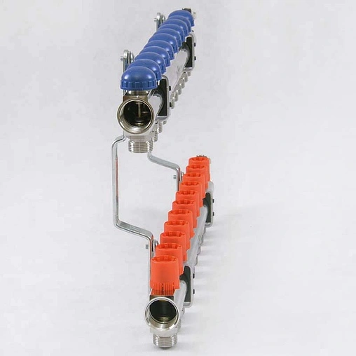 Группа коллекторная без расходомеров 11 отводов 1&quot;в/в x ¾&quot;ек Uni-fitt 441E4311