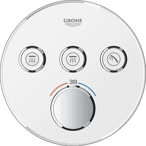 Термостат для 3 потребителей Grohe Grohtherm SmartControl белый/хром 29904LS0