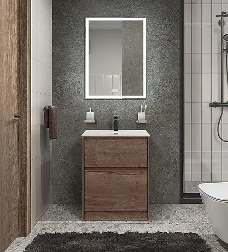 Тумба под умывальник напольная BelBagno KRAFT 60 Rovere Tabacco KRAFT39-600/390-2C-PIA-RT