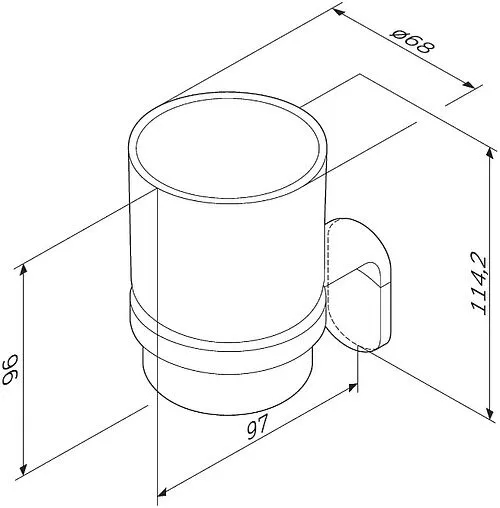 Стакан Am.Pm X-Joy хром A8434300