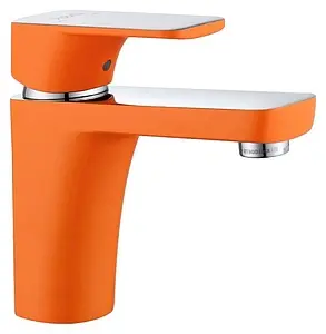 Смеситель для раковины D&K Berlin Kunste оранжевый/хром DA1432113 Смеситель для раковины D&K Berlin Kunste оранжевый/хром DA1432113, 1