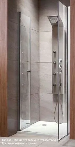Дверь в нишу 900мм прозрачное стекло Radaway EOS DWD 90 37703-01-01N