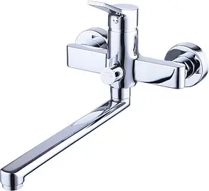 Смеситель для ванны с длинным изливом SMARTsant Эдванс хром SM273512AA Смеситель для ванны с длинным изливом SMARTsant Эдванс хром SM273512AA, 1