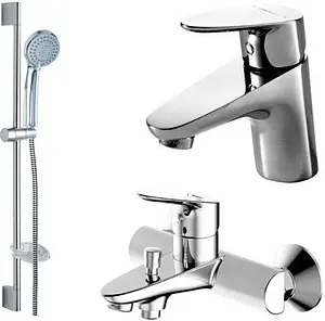 Комплект для ванны 3 в 1 Bravat Drop хром F00308C Комплект для ванны 3 в 1 Bravat Drop хром F00308C, 1