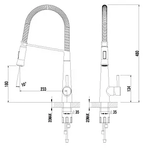 Смеситель для кухни с выдвижным изливом Lemark Soul хром LM6002C Смеситель для кухни с выдвижным изливом Lemark Soul хром LM6002C, 2