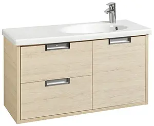 Тумба-умывальник подвесная Roca Etna 100 дуб верона 857302445+327009000, 1