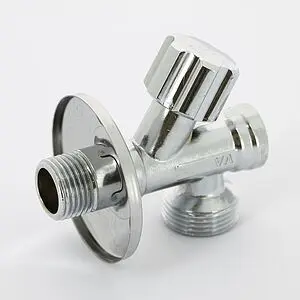 Вентиль регулирующий угловой для бытовой техники ½"н x ¾"н хром Uni-fitt 187F2300 Вентиль регулирующий угловой для бытовой техники ½"н x ¾"н хром Uni-fitt 187F2300, 3