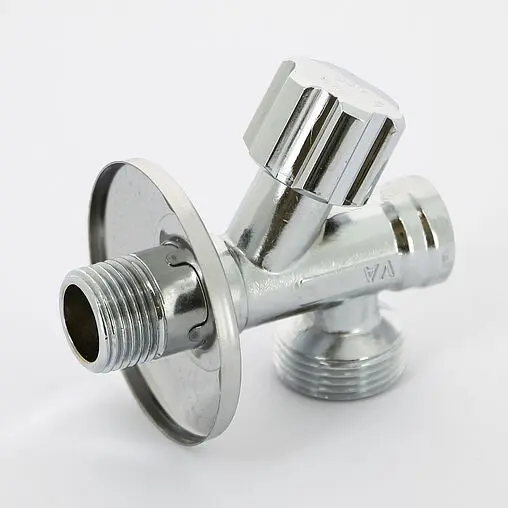 Вентиль регулирующий угловой для бытовой техники ½"н x ¾"н хром Uni-fitt 187F2300