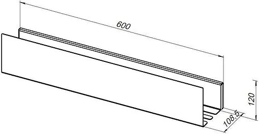 Полка Aquanet Магнум сталь брашированная 00334111