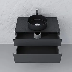 Тумба под умывальник подвесная Raval Decent 80 антрацит Dec.01.80/A/RL, 4