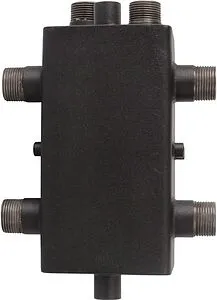 Распределительный коллектор 2 контура с гидрострелкой 1&quot;н x 1&quot;н Rommer RDG-0018-004002, 4