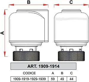 Сервопривод электротермический НЗ 24В М30 x 1.5 Far FT 1909 Сервопривод электротермический НЗ 24В М30 x 1.5 Far FT 1909, 2