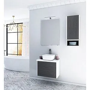 Модуль подвесная с ящиками подвесная Aquaton Брук 60 дуб феррара/белый 1A201901BCDF0 Модуль подвесная с ящиками подвесная Aquaton Брук 60 дуб феррара/белый 1A201901BCDF0, 3