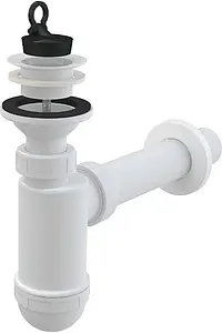 Сифон бутылочный для раковины AlcaPlast белый A42 Сифон бутылочный для раковины AlcaPlast белый A42, 1
