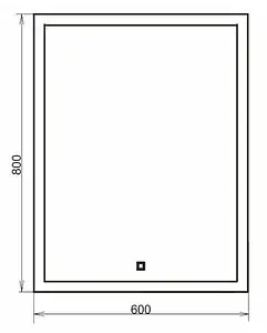 Зеркало с подсветкой Comforty Гиацинт 60 00-00000699CF Зеркало с подсветкой Comforty Гиацинт 60 00-00000699CF, 2