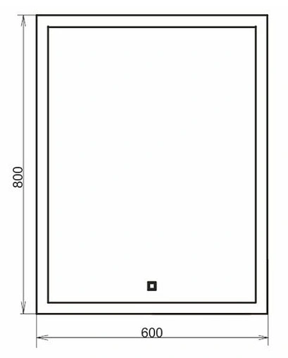 Зеркало с подсветкой Comforty Гиацинт 60 00-00000699CF