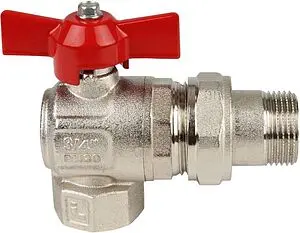 Кран шаровый с американкой угловой ¾"в x ¾"н Itap Ideal 2980034 Кран шаровый с американкой угловой ¾"в x ¾"н Itap Ideal 2980034, 1
