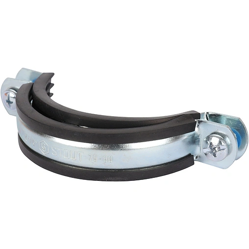 Хомут сантехнический обрезиненный 2½" (75-80мм) Stout SAC-0020-000212 Хомут сантехнический обрезиненный 2½" (75-80мм) Stout SAC-0020-000212
