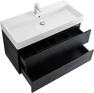 Тумба-умывальник подвесная Cezares Molveno 46 80 Nero MOLVENO 46-80-2C-SO-NR+CZR-MIL-80-LVB Тумба-умывальник подвесная Cezares Molveno 46 80 Nero MOLVENO 46-80-2C-SO-NR+CZR-MIL-80-LVB, 4