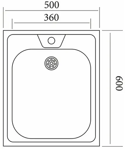 Мойка кухонная Vladiks нержавеющая сталь L-404