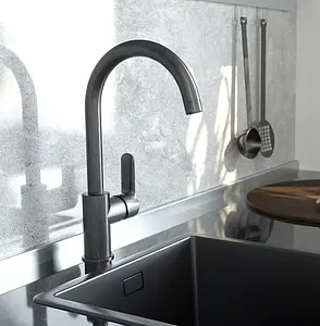 Смеситель для кухни IDDIS Cuba состаренное серебро CU4SBJ0i05, 4