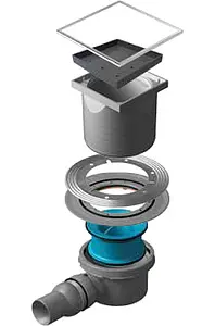 Трап горизонтальный Set Pestan Confluo Standart Ceramic 1 150x150мм 13000085 Трап горизонтальный Set Pestan Confluo Standart Ceramic 1 150x150мм 13000085, 2