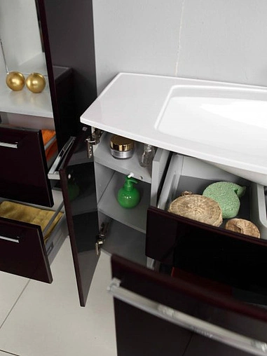 Шкаф-пенал подвесной Aquaton Севилья 35 гранат 1A126703SE340