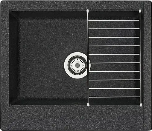 Мойка кухонная Aquaton Делия 60.2 графит 1A715232LD210 Мойка кухонная Aquaton Делия 60.2 графит 1A715232LD210