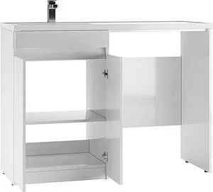 Тумба-умывальник напольный, над стиральной машиной Айсберг Норма 120 белый DA1659T+, 3