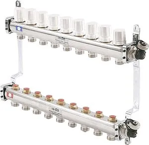 Группа коллекторная распределительная 9 отводов 1"в/в x ¾"ек Uni-fitt 451I4309 Группа коллекторная распределительная 9 отводов 1"в/в x ¾"ек Uni-fitt 451I4309, 3
