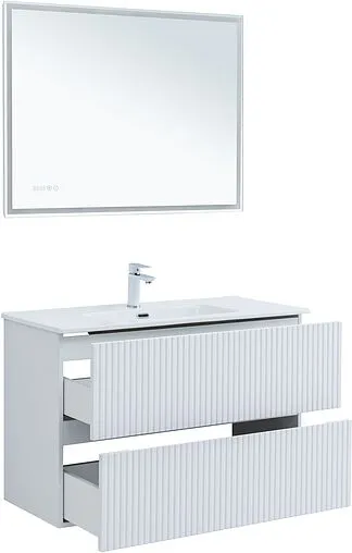 Тумба под умывальник Aquanet Джейн 100 белый матовый 00313288