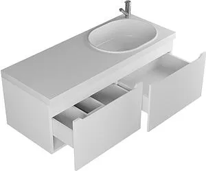 Тумба-умывальник подвесная Uperwood Tanos 120 R белый 291021020 Тумба-умывальник подвесная Uperwood Tanos 120 R белый 291021020, 3