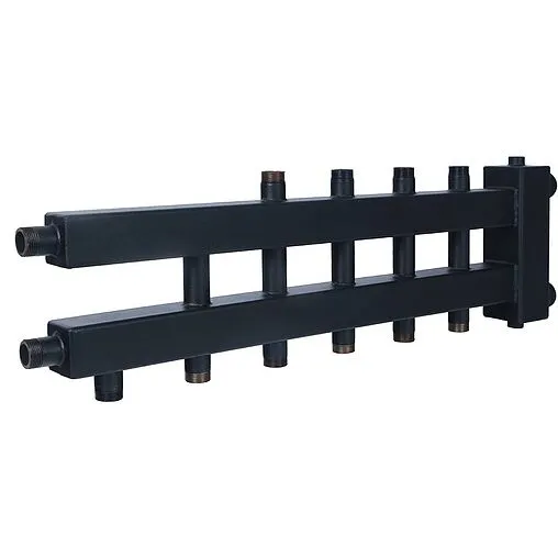 Распределительный коллектор 6 контуров с гидрострелкой 1½&quot;н x 1&quot;н Rommer RDG-0018-024036