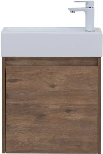 Тумба-умывальник подвесная Aquanet Nova Lite 50 дуб рустикальный 00298855+7045-KL