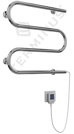 Полотенцесушитель электрический М-образный Terminus Электро 25 ПСЭ М 400х500 полированная сталь 4620768883903