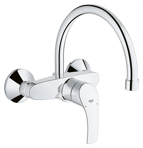 Смеситель для кухни настенный Grohe Eurosmart хром 32482002