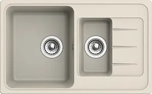 Мойка кухонная Ewigstein Elegant E-R60KF бежевый Мойка кухонная Ewigstein Elegant E-R60KF бежевый, 3
