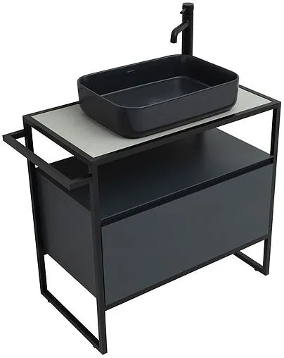 Тумба под умывальник напольная Allen Brau Priority 80 антрацит 1.31002.AM