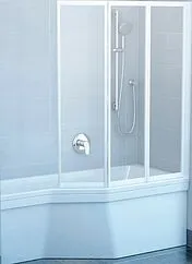 Шторка на ванну 1100мм прозрачное стекло Ravak Supernova VS3 115 795S0100Z1