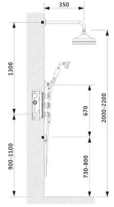 Душевая система с термостатом для ванны Timo Nelson хром SX-1390/00SM Душевая система с термостатом для ванны Timo Nelson хром SX-1390/00SM, 2