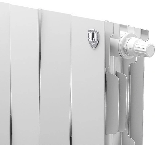 Радиатор биметаллический 14 секции нижнее правое подключение Royal Thermo PianoForte VD 200 Bianco Traffico RTPBTVDR20014