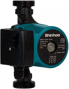 Насос циркуляционный Shinhoo BASIC S 25-8S 180 71211003 Насос циркуляционный Shinhoo BASIC S 25-8S 180 71211003, 2