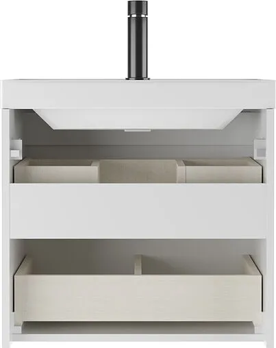 Тумба-умывальник подвесная Домино Garden 60 белый DG2502T+4670142930044