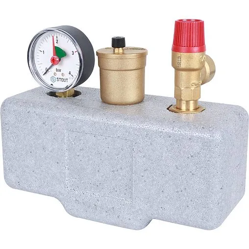 Группа безопасности котла до 50 кВт 1&quot; 3 бар Stout SVS-0004-055032