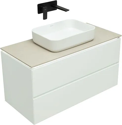 Тумба под умывальник подвесной Allen Brau Infinity 100 белый 1.21003.WM