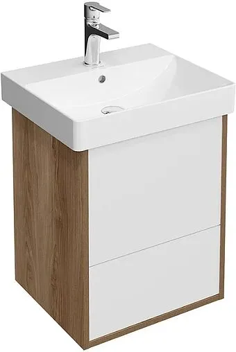 Тумба-умывальник подвесная Kerama Marazzi Pro 50 белый/вяз PRO.50.2\OLM+PROR.wb.50