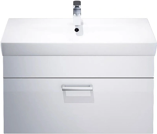 Тумба-умывальник подвесная IDDIS Mirro 80 белый/дерево MIR80W0i95K