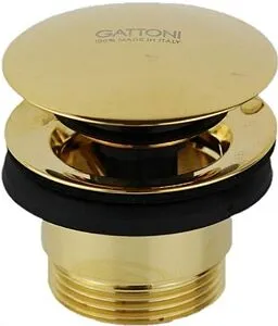 Выпуск автоматический для раковины Gattoni золото 1510/00D0 Выпуск автоматический для раковины Gattoni золото 1510/00D0, 1