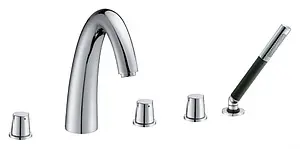 Смеситель на борт ванны на 5 отверстий Jacob Delafon Elevation хром E18876-CP Смеситель на борт ванны на 5 отверстий Jacob Delafon Elevation хром E18876-CP, 1